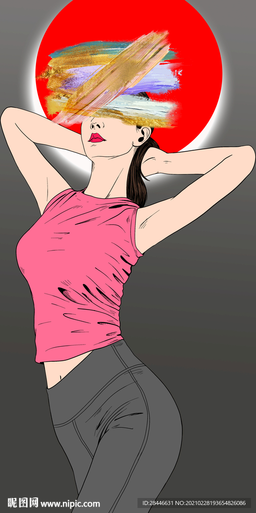 美女装饰画