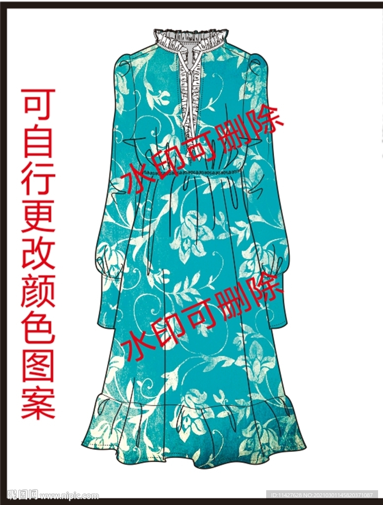 服装设计连衣裙