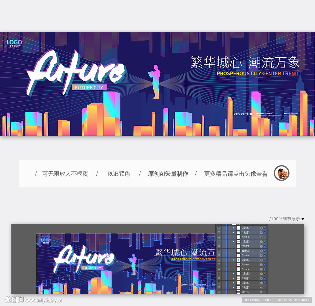 潮流房地产广告