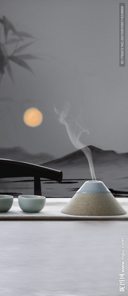 质感禅意背景