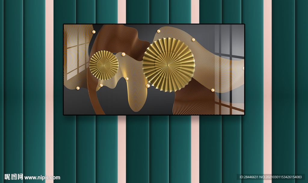 北欧装饰画背景墙