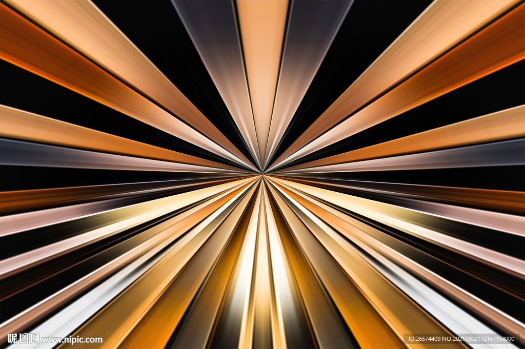 炫彩放射发散背景