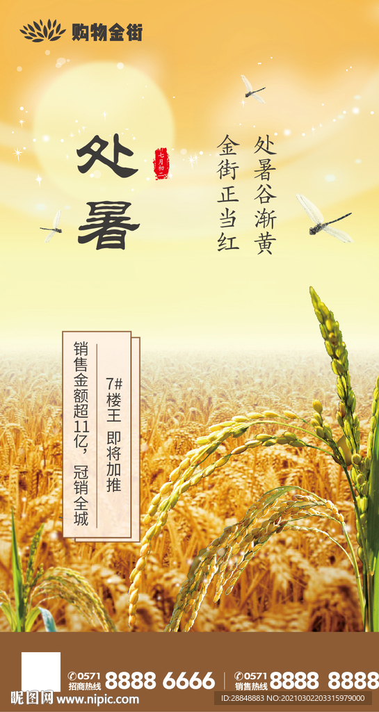 处暑海报