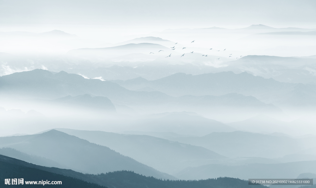 新中式山水画