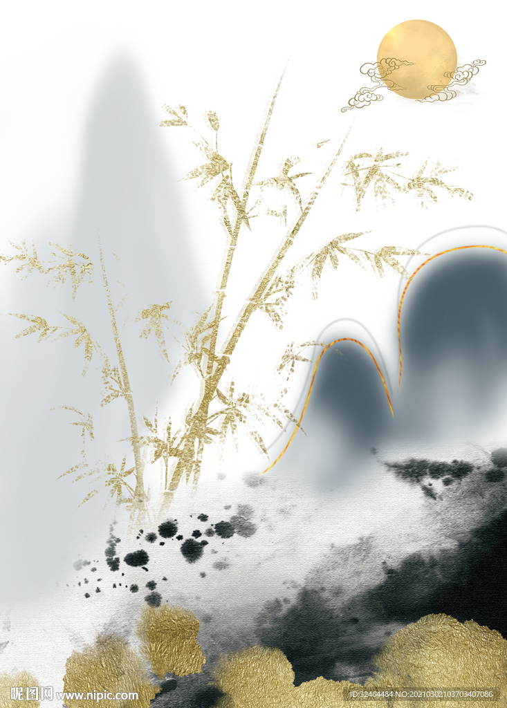 金竹装饰画