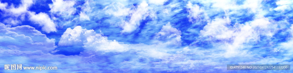 蓝天白云长幅