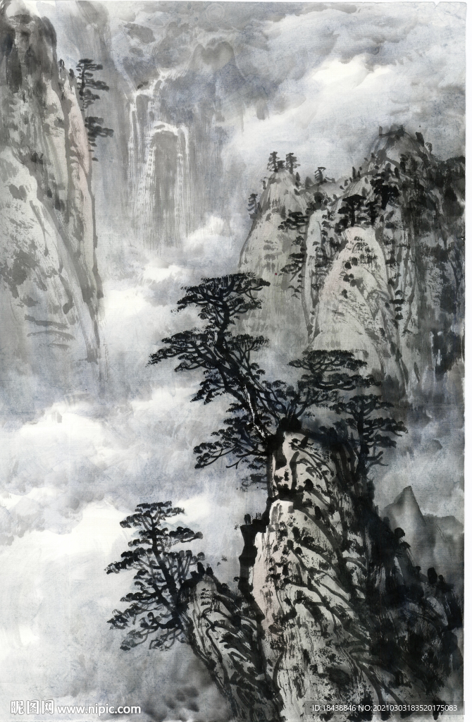 水墨山水画