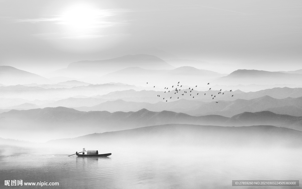 新中式山水画