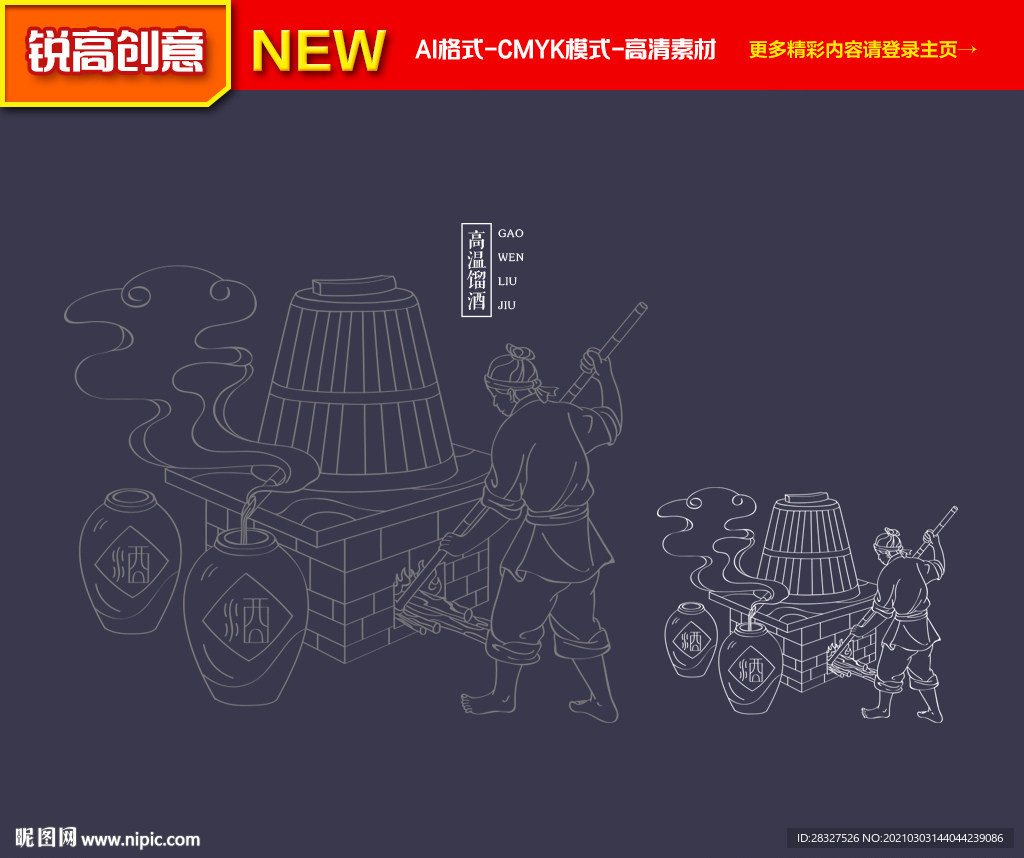 酿酒工艺流程图