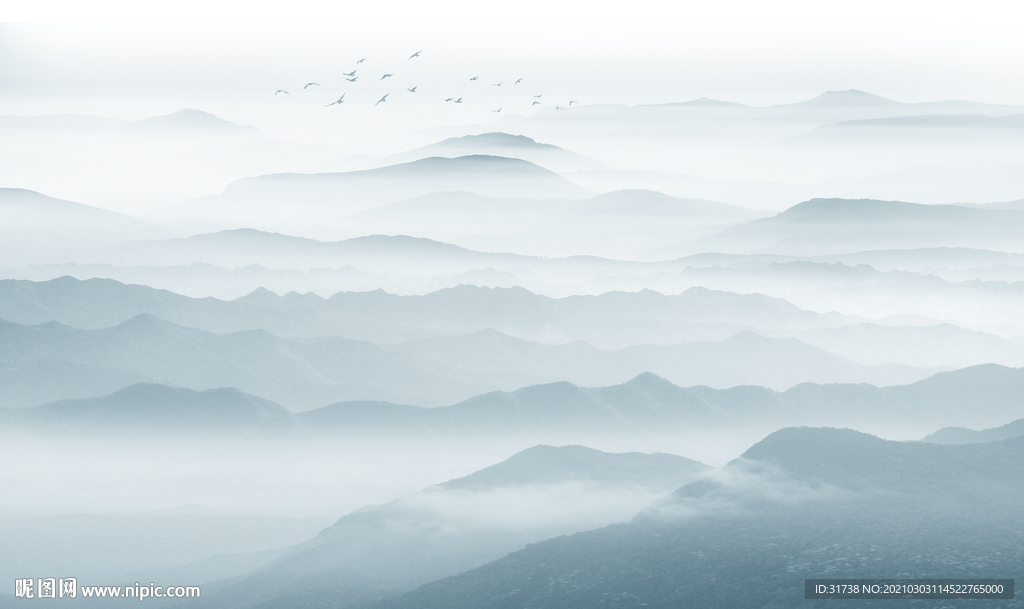 水墨山水画