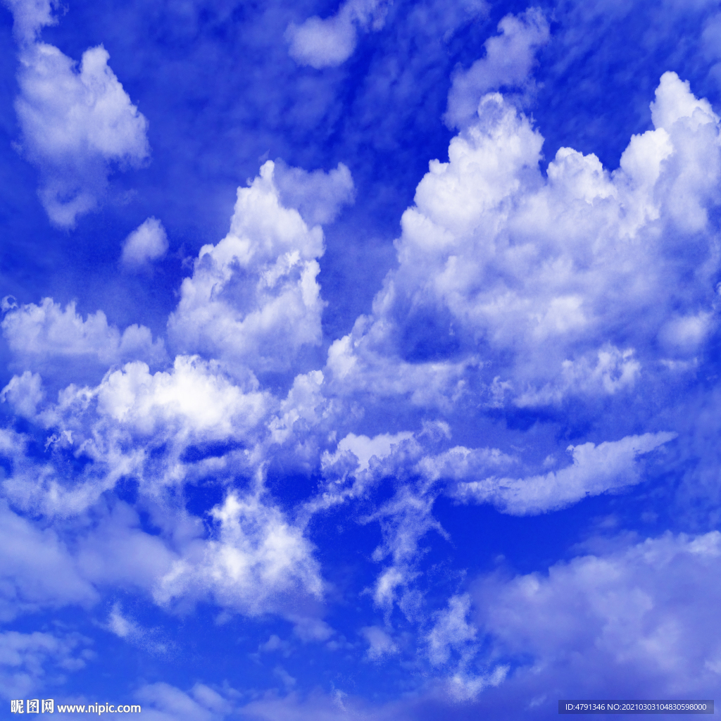 蓝天白云装饰画