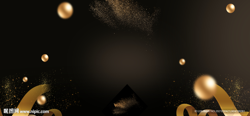 高端时尚黑金背景