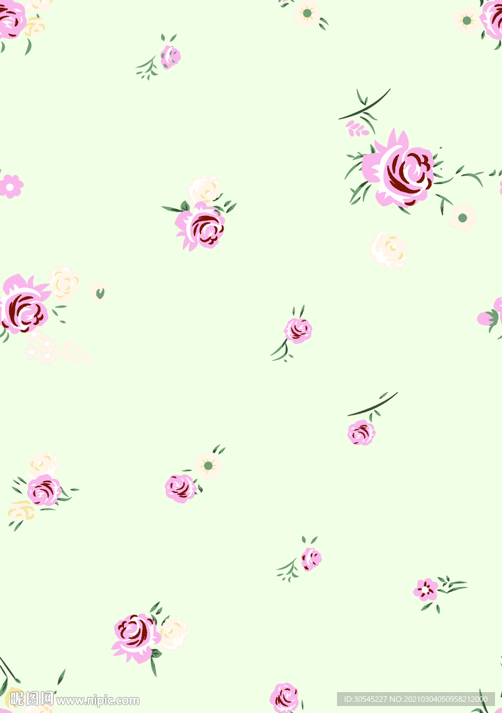 手绘小碎花
