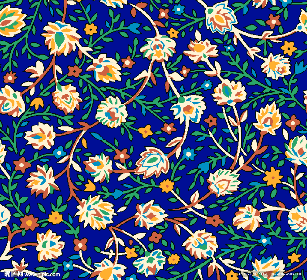 手绘植物叶子花