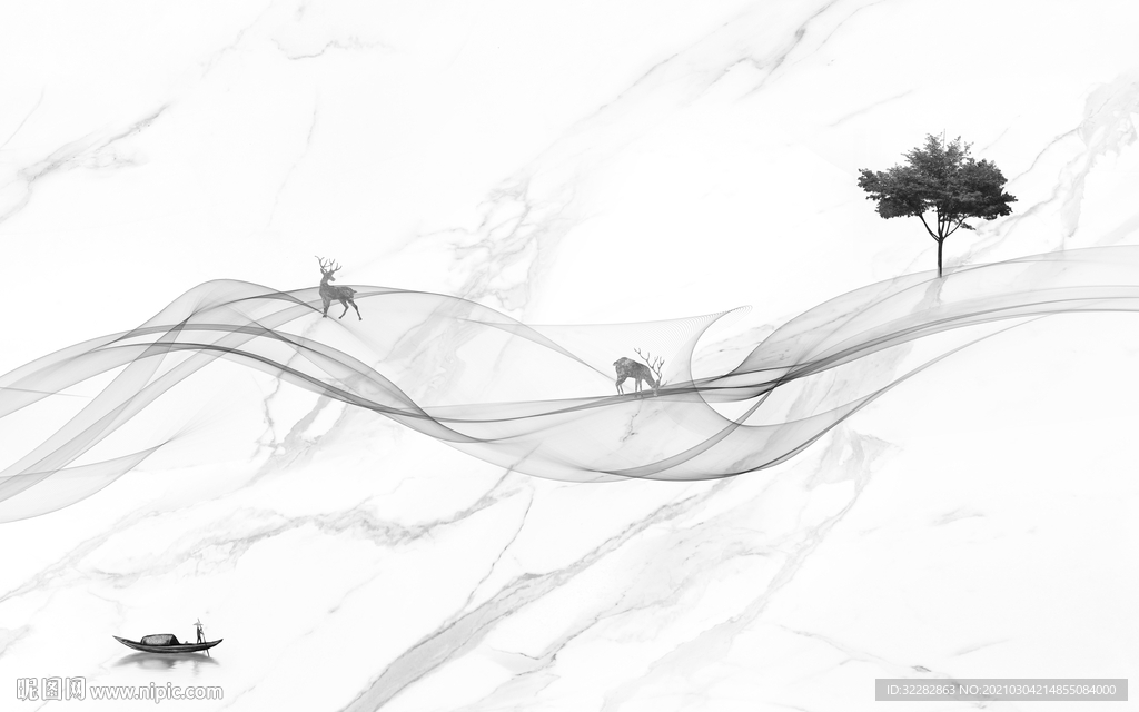 现代 高清背景墙 文件分层