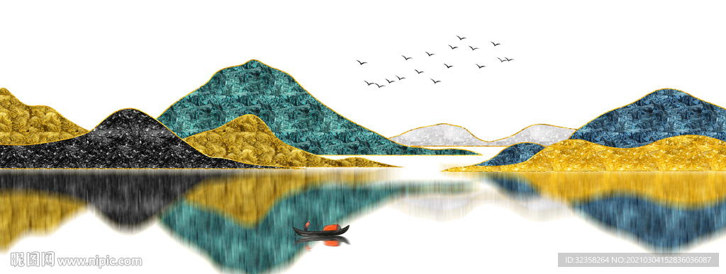 金色山水