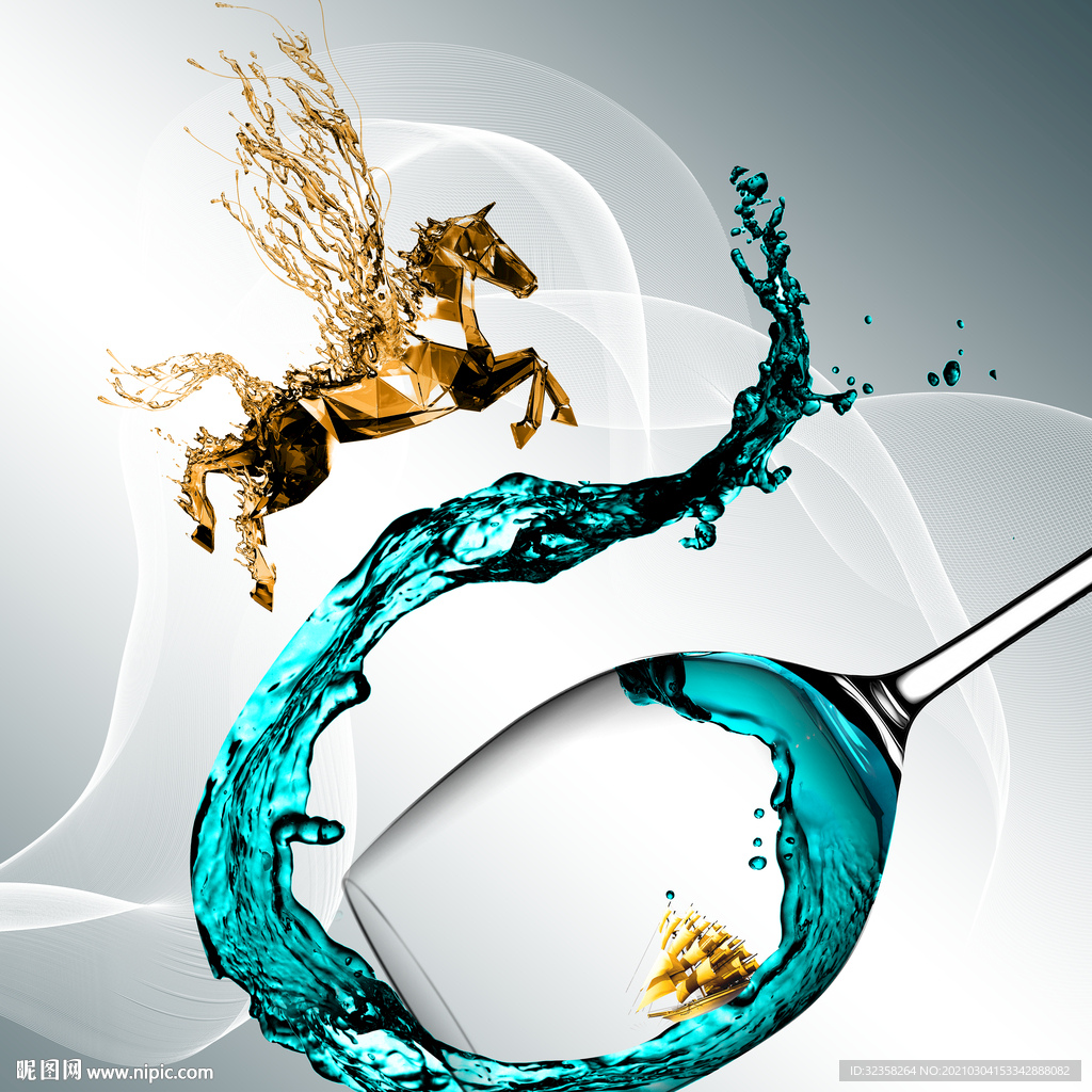 骏马高脚杯玄关