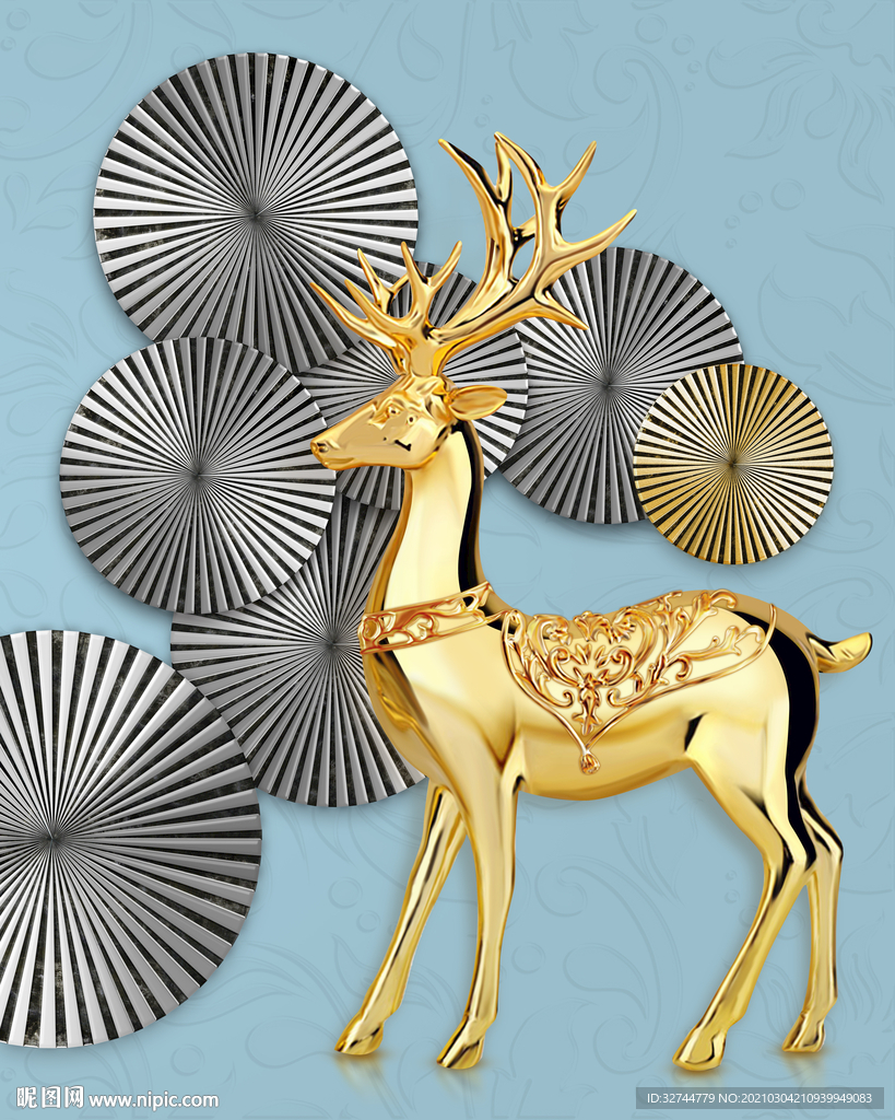 金色麋鹿