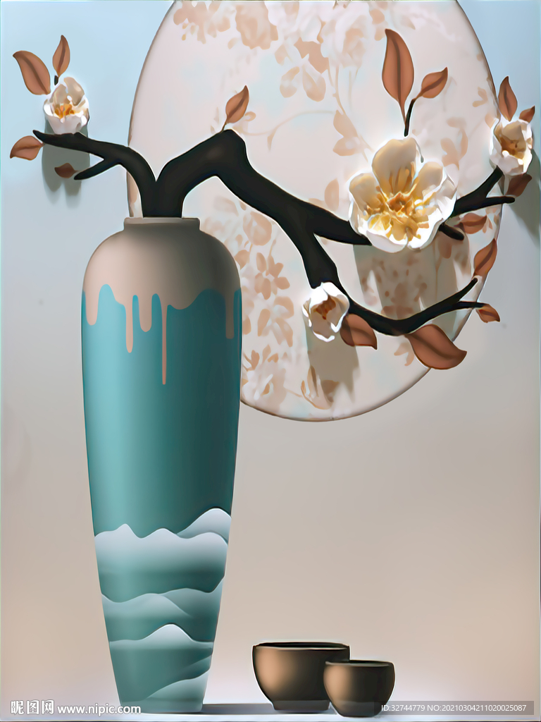 玉雕花卉