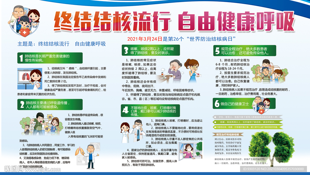 2021肺结核日宣传栏