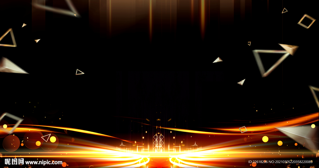 大气公司展会舞台背景