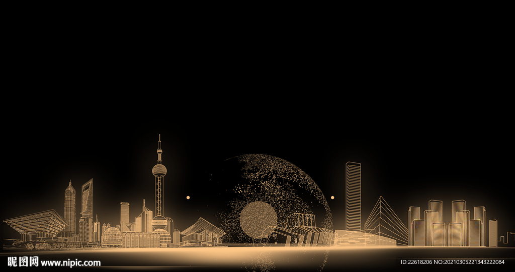 金色高端房地产