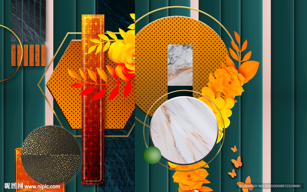 北欧装饰画背景墙