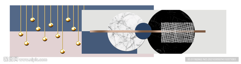 抽象几何画中画