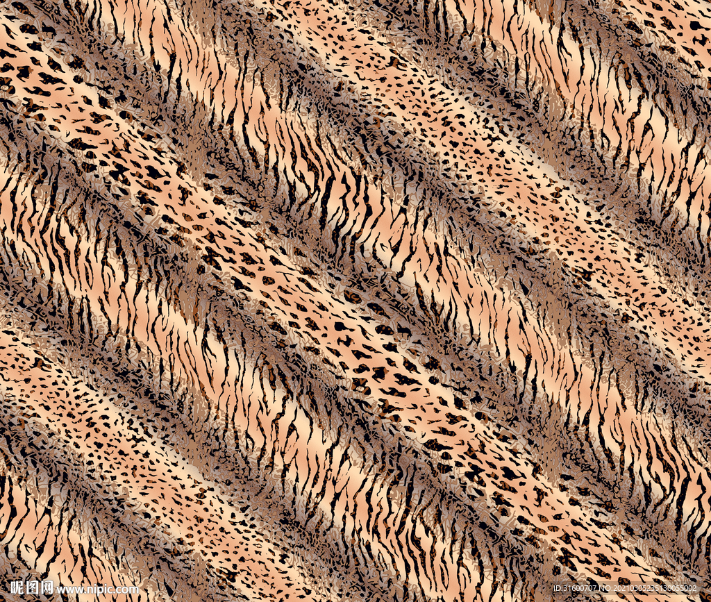 条纹豹纹肌理