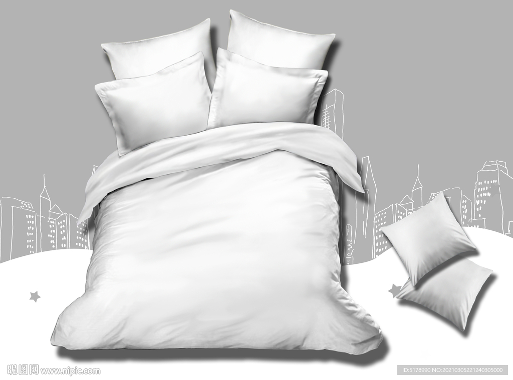 家纺床模模版可直接贴