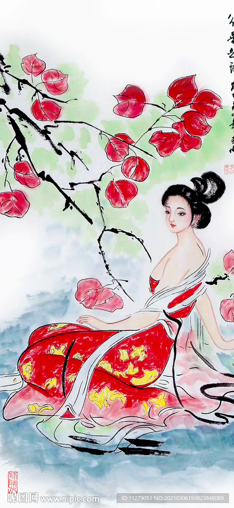 美女人物画