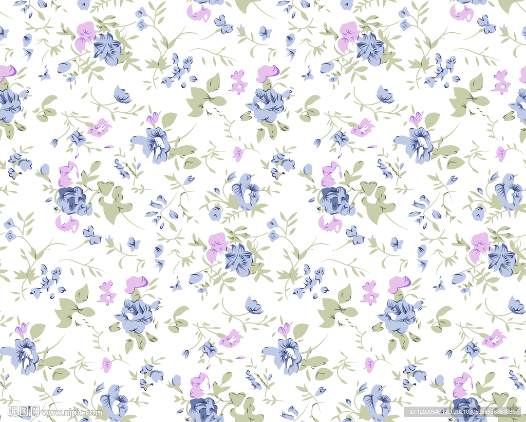 密集碎花花朵花卉