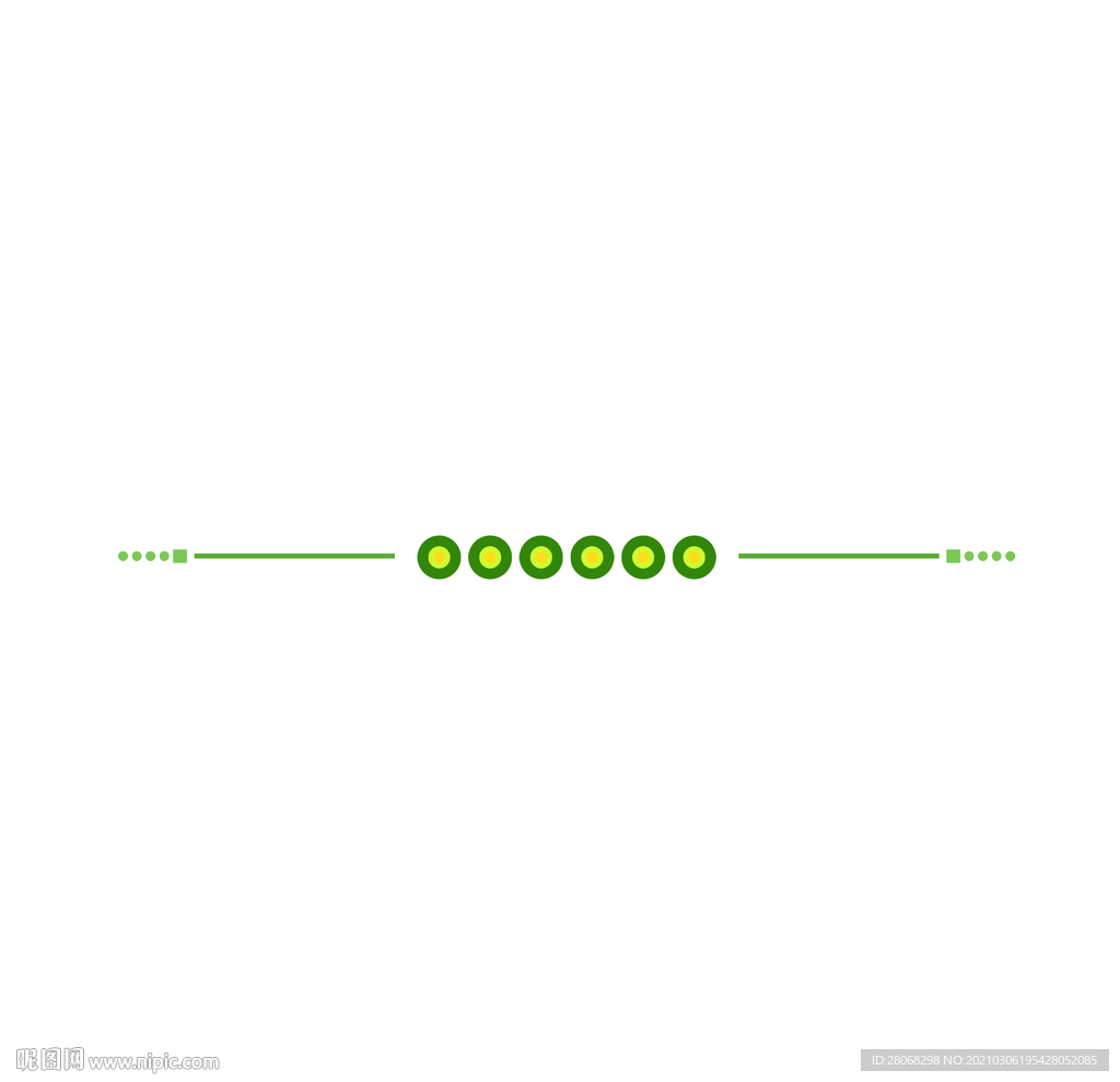 绿色装饰分割线元素