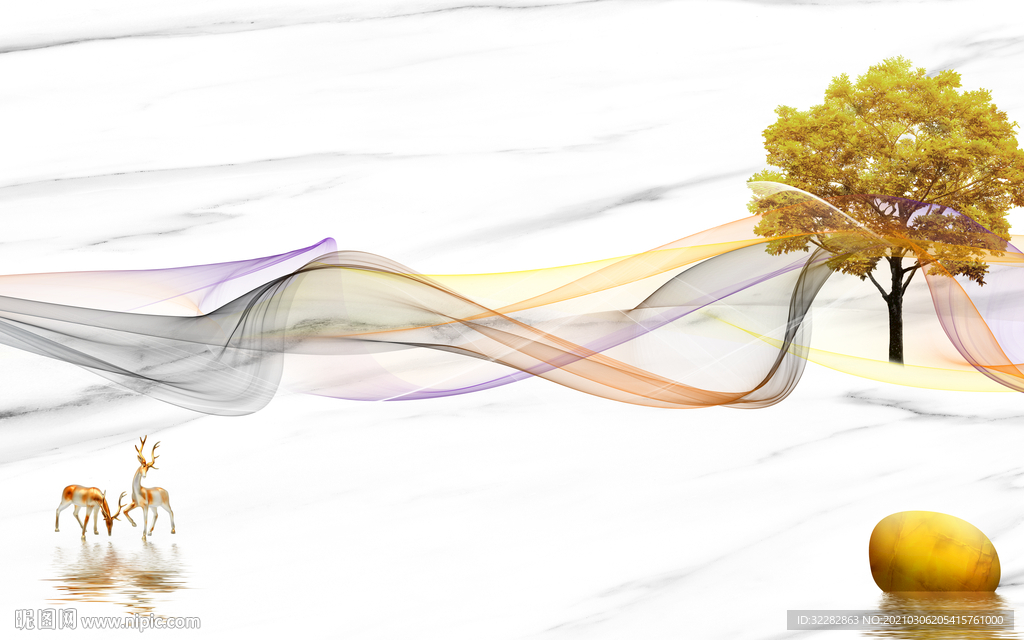 最新新款山水画 文件分层