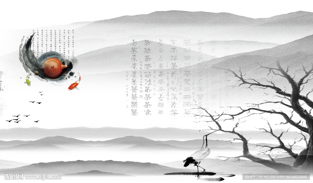 茶楼包厢装饰画