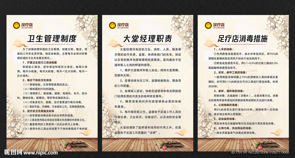 足疗店卫生制度
