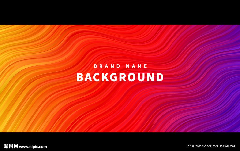 渐变波浪背景 抽象背景