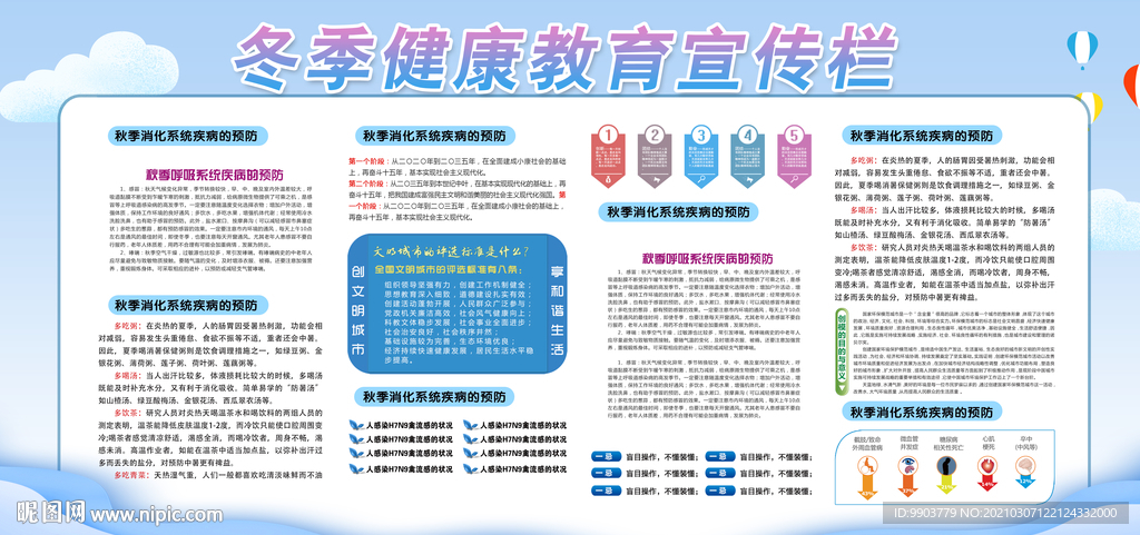 冬季健康教育宣传栏