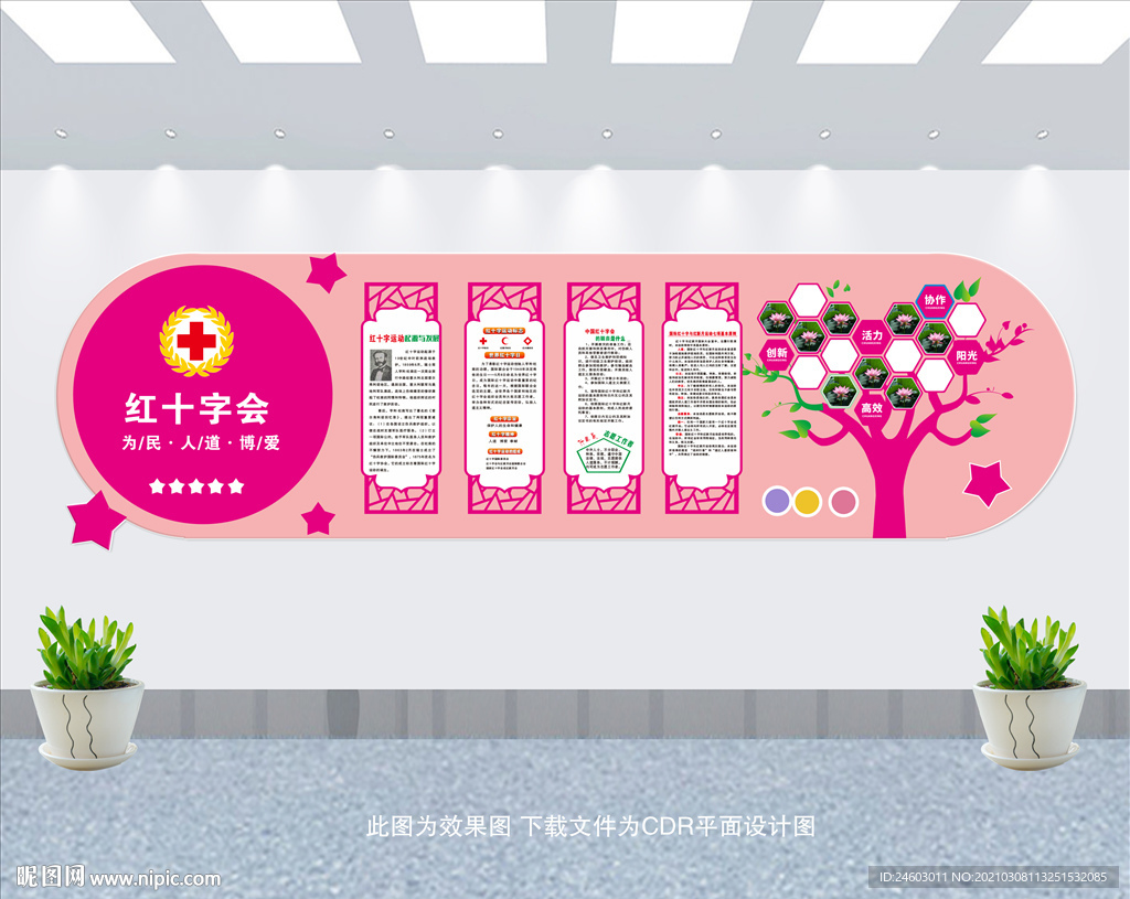 红十字会文化墙