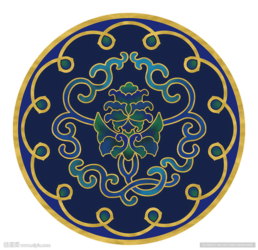 轻奢古典花纹图案