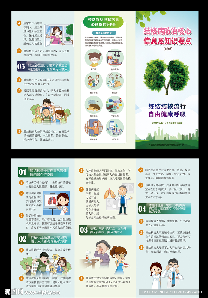 2021肺结核三折页