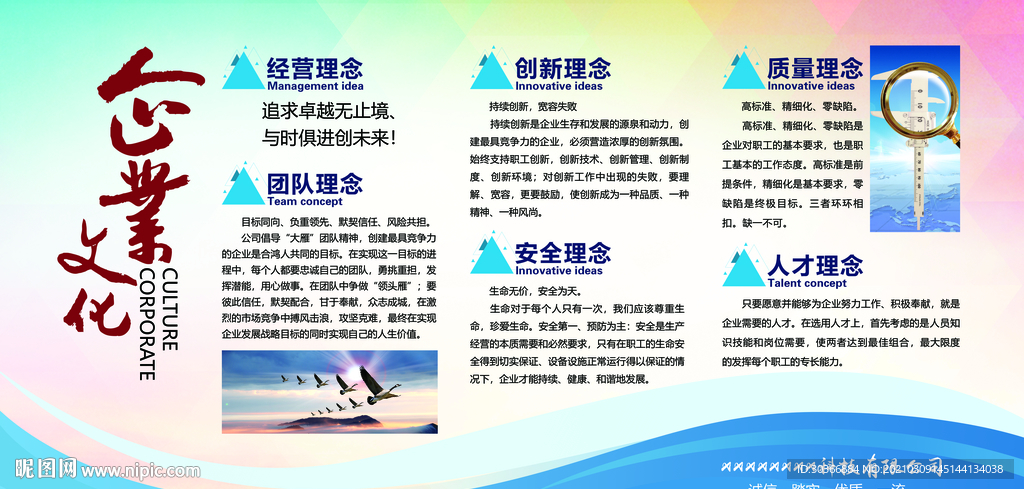企业文化展板