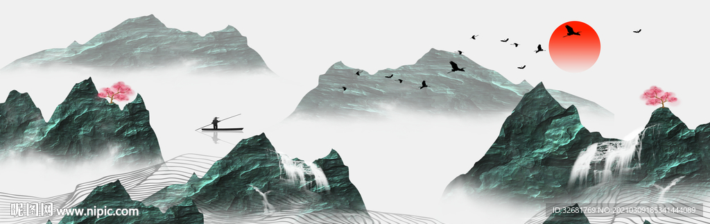 意境山水装饰画