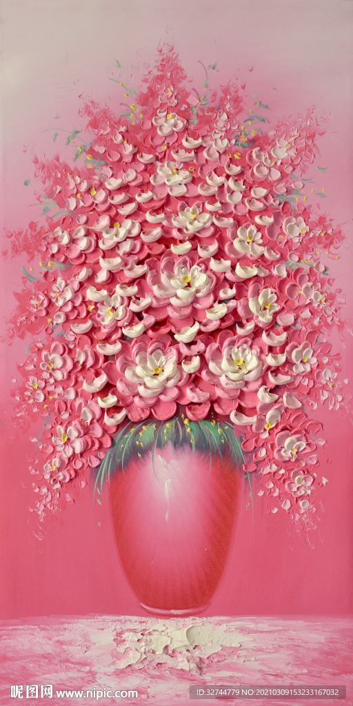 红色花卉玄关
