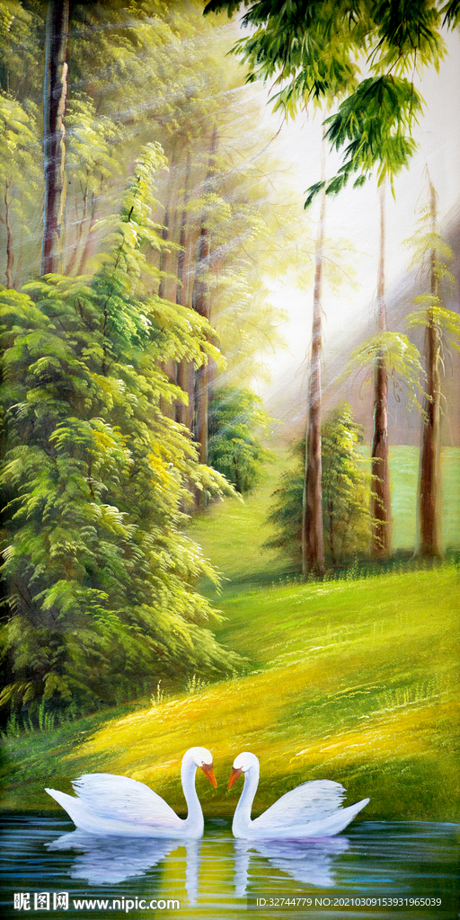 森林风景画