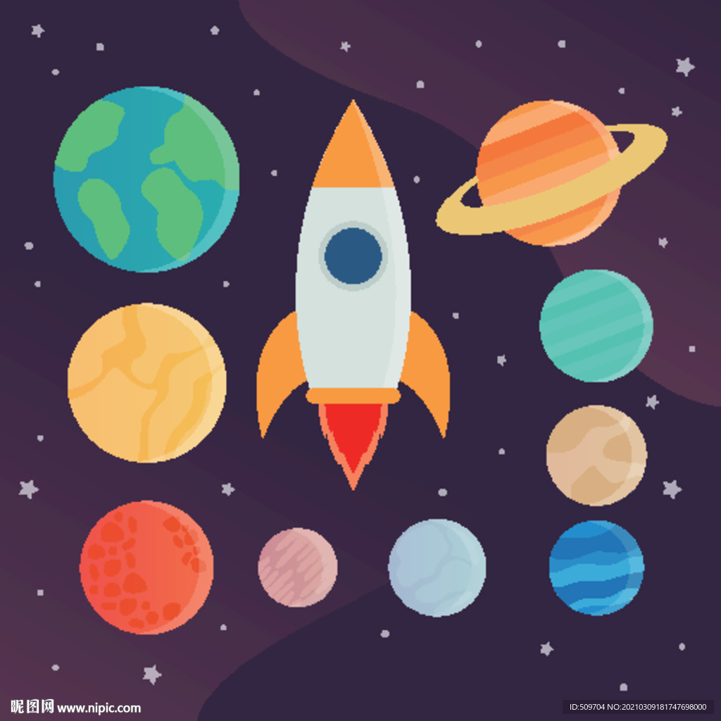 星空星球宇宙海报