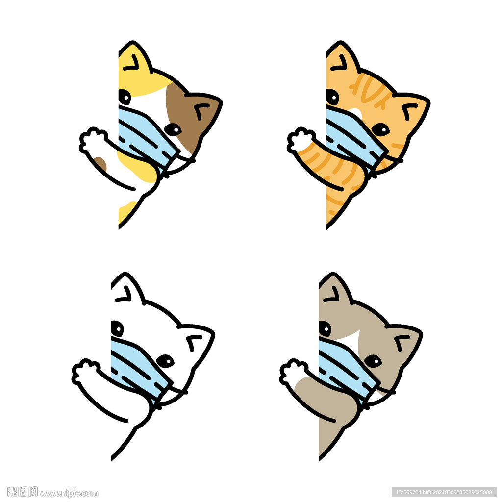 小熊拍照手绘插画