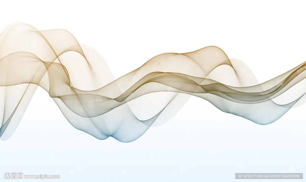 手绘彩色烟雾抽象线条