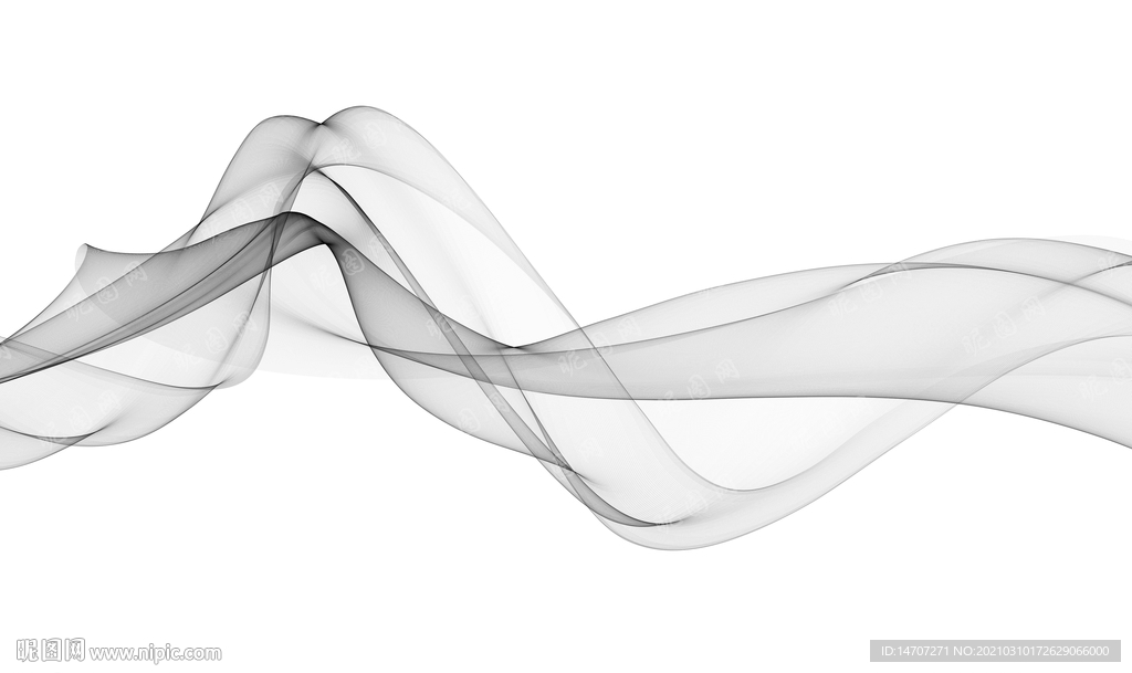 手绘彩色烟雾抽象线条