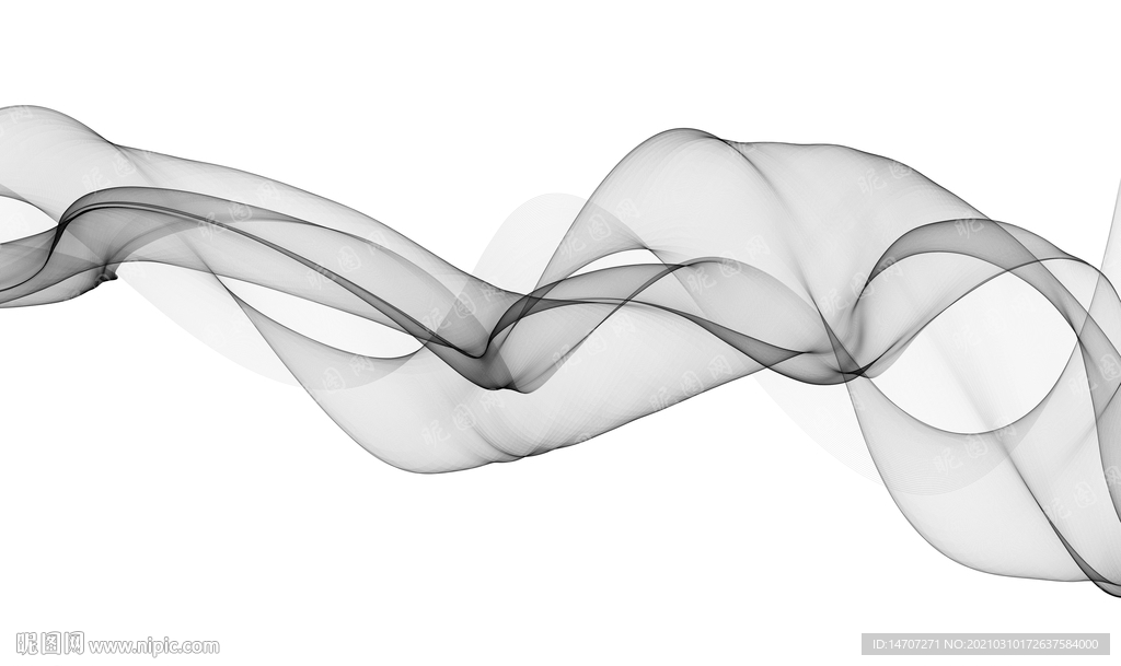 手绘彩色烟雾抽象线条